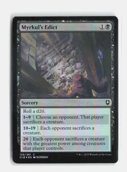 Myrkul's Edict 135 Foil Commander Legends: Battle for Baldur's Gate MTG LP - Image 1