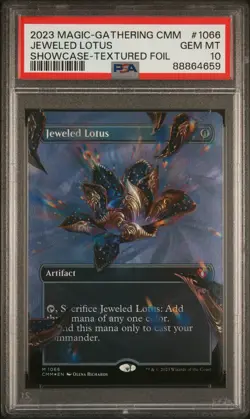 2023 MTG COMMANDER MASTERS SHOWCASE-TEXTURED FOIL #1066 JEWELED LOTUS PSA 10 - Image 1