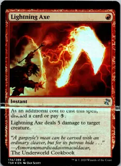 Misprint/Miscut Lightning Axe TSR - 174 FOIL - Image 1