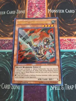 Yu-Gi-Oh! Zoodiac Thoroughblade MP17-EN184 Ultra Rare 1st Edition Near Mint - Image 1
