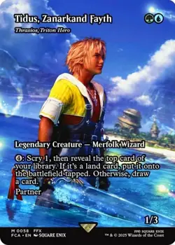 X 1 Tidus, Zanarkand Fayth NM-M FCA 058 MTG Magic The Gathering - Image 1