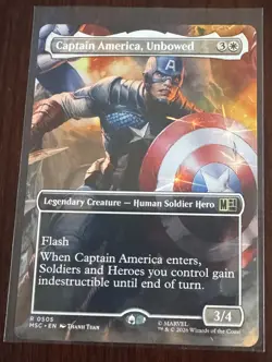 Captain America, Unbowed (Borderless) Commander: Marvel Super Heroes Regular - Image 1