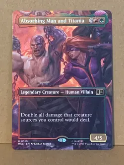 MTG Marvel Super Heroes-Commander-Absorbing Man and Titania - Borderless - 0510 - Image 1
