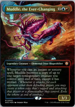 Muddle, the Ever-Changing (Borderless) 5 Commander: SoS Magic The Gathering Foil - Image 1