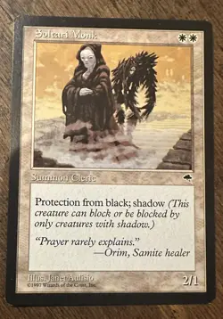 Magic the Gathering MTG Soltari Monk (45) Tempest LP - Image 1