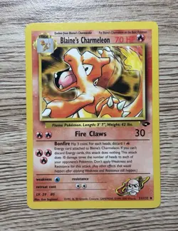 Pokemon TCG Blaine's Charmeleon 31/132 Gym Challenge Uncommon Unl 1999 EN - Image 1