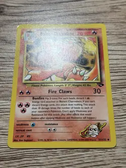 Pokemon TCG Blaine's Charmeleon 31/132 Gym Challenge Uncommon Unl 1999 EN - Image 2