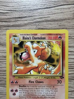 Pokemon TCG Blaine's Charmeleon 31/132 Gym Challenge Uncommon Unl 1999 EN - Image 4
