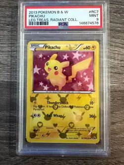 2013 PIKACHU RC7/RC25 Legendary Treasures RADIANT Collection Pokemon HOLO NM/M - Image 1