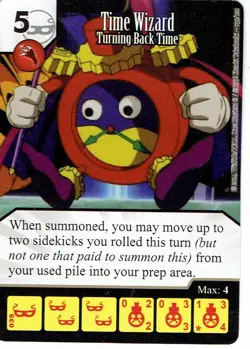 Single Card + Die - Dicemasters Yu-Gi-Oh - Time Wizard Turning Back Time Common - Image 1