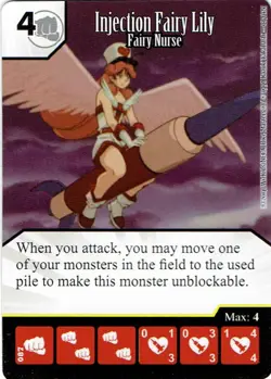 Single Card + Die - Dicemasters Yu-Gi-Oh - Injection Fairy Lily Fairy Nurse RARE - Image 1