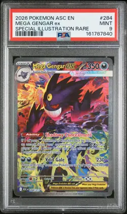 2026 POKEMON ASC EN-ASCENDED HEROES #284 MEGA GENGAR EX PSA 9 - Image 1