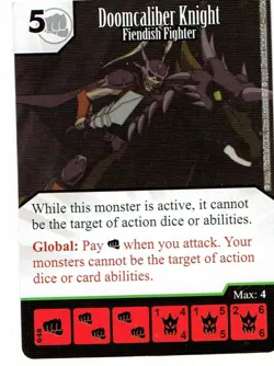 Single Card & Die - Dicemasters Yu-Gi-Oh - Doomcaliber Knight Uncommon!! - Image 1