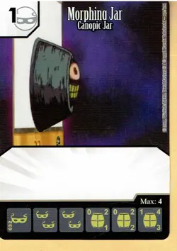 Single Card + Die - Dicemasters Yu-Gi-Oh - Morphing Jar Canopic Jar Common - Image 1