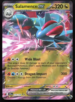 Salamence ex 114/159 NM Journey Together Double Rare Pokemon - Image 1