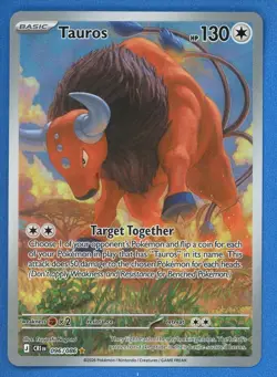 Pokemon Tauros #096/086 Illustration Rare HOLO Full Art ME04 Chaos Rising 2026 - Image 3