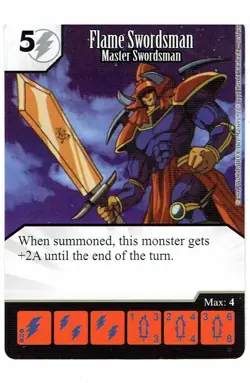 Single Card & Die - Dicemasters Yu-Gi-Oh - Flame Swordsman Common - Image 1
