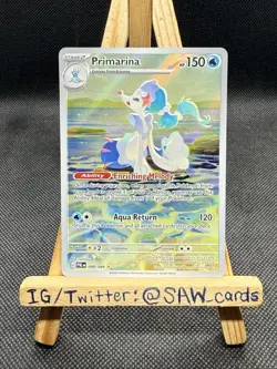 Primarina 088/084 Me05: Pitch Black Illustration Rare Holo Pokemon - 2 - Image 1