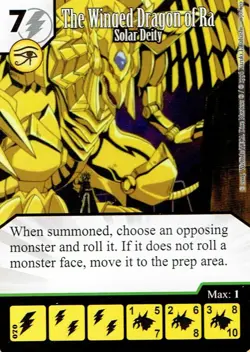 Single Card & Die - Dicemasters Yu-Gi-Oh - The Winged Dragon of Ra UNCOMMON! - Image 1