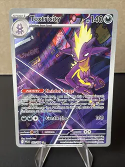 2025 Prismatic Evolutions Toxtricity Holo Secret Rare Full Art IR#103/94 - Image 1