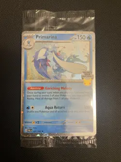 Pokemon TCG Primarina Sealed Barnes & Noble Promo Pitch Black 020/084 🔥 - Image 1