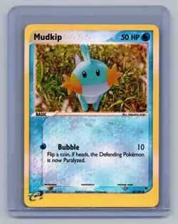 Pokemon TCG Mudkip EX Ruby & Sapphire 59/109 2003 Basic Reverse Holo MINT - Image 1