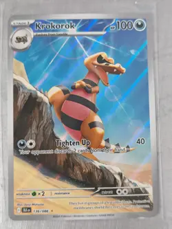 Illustration Rare Krokorok (136/086) Pokemon TCG: Black Bolt set Tonji Matsuno. - Image 1