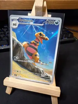 Pokemon TCG Krokorok 136/086 Illustration Rare – S&V Black Bolt Set – Near Mint - Image 2