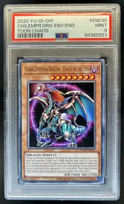 2020 Yu-Gi-Oh Chaos Unlimited Emperor Dragon Envoy of the End #TOCH-EN030 PSA 9 - Image 1