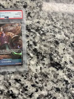 ONE PIECE OP09-EMPERORS IN THE NEW WORLD #046 CROCODILE ALTERNATE ART PSA 10 GEM - Image 5