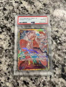 Monkey D. Luffy OP05-119 SEC One Piece OP-05 Japanese Gear 5 PSA 10 Gem Mint - Image 1
