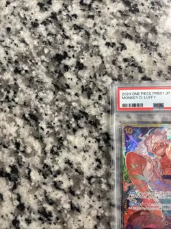 Monkey D. Luffy OP05-119 SEC One Piece OP-05 Japanese Gear 5 PSA 10 Gem Mint - Image 3
