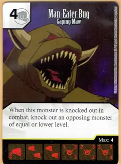 Single Card + Die - Dicemasters Yu-Gi-Oh - Man-Eater Bug RARE Gaping Maw - Image 1