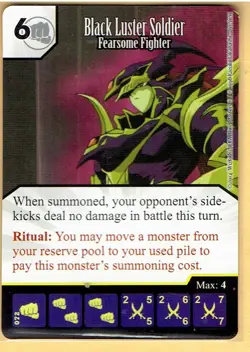 Single Card + Die - Dicemasters Yu-Gi-Oh - Black Luster Soldier RARE! - Image 1