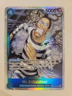 Mr.3(Galdino) OP16-056 SR The Time of Battle Foil English One Piece NM - Image 1