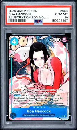 2025 ONE PIECE PROMOS ILLUSTRATION BOX VOL.1 #004 BOA HANCOCK PSA 10 - Image 1