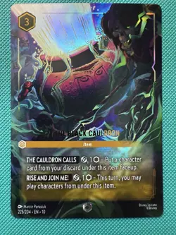 The Black Cauldron Lorcana Enchanted - Whispers in the Well - 225/204 - Image 1