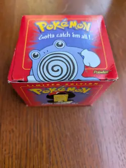 Vintage Pokemon Burger King 23K Gold Poliwhirl Card - Sealed Ball w/ Box 1999 - Image 1