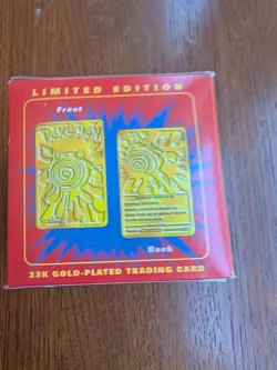 Vintage Pokemon Burger King 23K Gold Poliwhirl Card - Sealed Ball w/ Box 1999 - Image 4