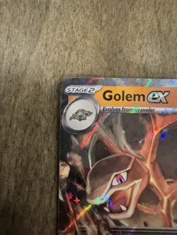 Pokemon Golem EX 76/165 Holo Ultra Rare Scarlet and Violet Card - Image 3