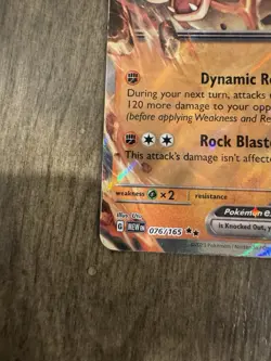 Pokemon Golem EX 76/165 Holo Ultra Rare Scarlet and Violet Card - Image 4