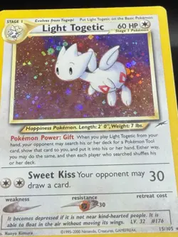 Light Togetic - 15/105 Pokemon Neo Destiny Unlimited Holo Rare Card WOTC MP GM3 - Image 3