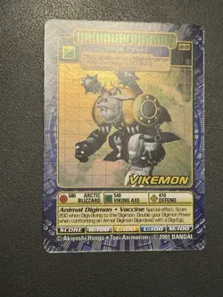Digimon Vikemon BO-180 Holo Digi Battle Card Series 4 Foil Bandai 2001 - Image 4