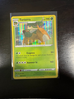 Torterra 008 2022 Pokemon Brilliant Stars Holo Rare Card NM - Image 1