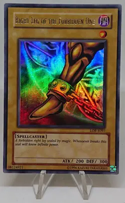 Yu-Gi-Oh Right Leg Of The Forbidden One - Ultra Rare LOB-E097 - Image 1