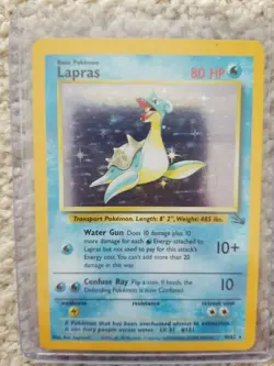 Lapras Holographic Pokemon Card 10/62 - Image 1