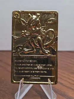 1999 MEWTWO #150 Gold Bar Card Limited Edition Burger King Gold Plated Pokemon - Image 5