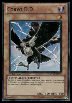 YuGiOh Corvo D D #RYMP-IT095 Italian 1st Edition Super Rare LP - Image 1