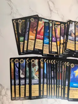 Disney Lorcana 50+ Card Lot with 4 Holo/Foils - Image 2
