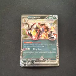 Farigiraf ex 108/162 Prize Pack - Double Rare - Stamped Pokemon Card - Image 1